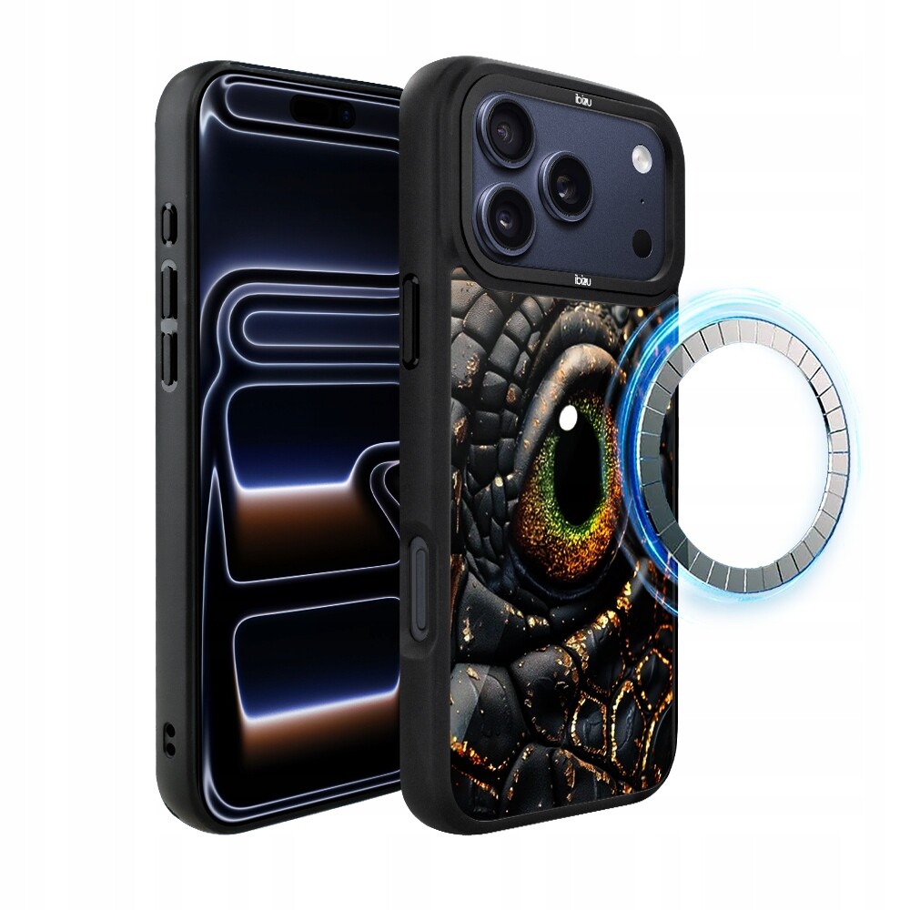 Matný Pouzdro Ibizu DropGuard pro iPhone 17 Pro s MagSafe, barva Amber Dragon