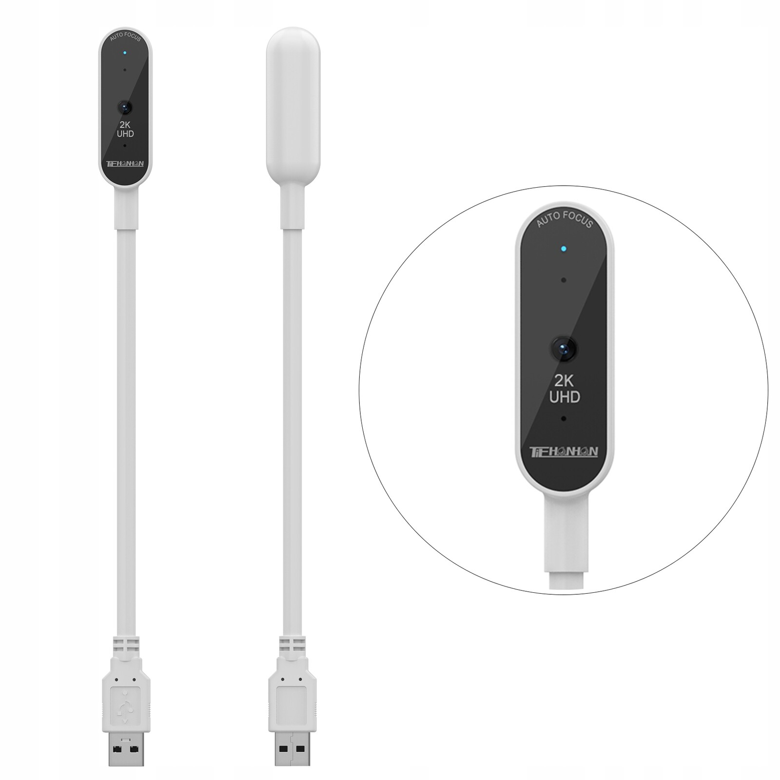 Webcam Tiehanhan K2 Web Kamera 2K 2592*1944 30FPS Usb Mikrofon