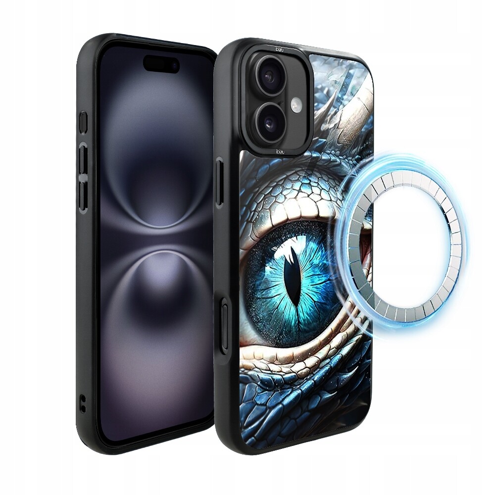 Pouzdro pro iPhone 16 Ibizu DropGuard Matt s MagSafe, oko ledového draka