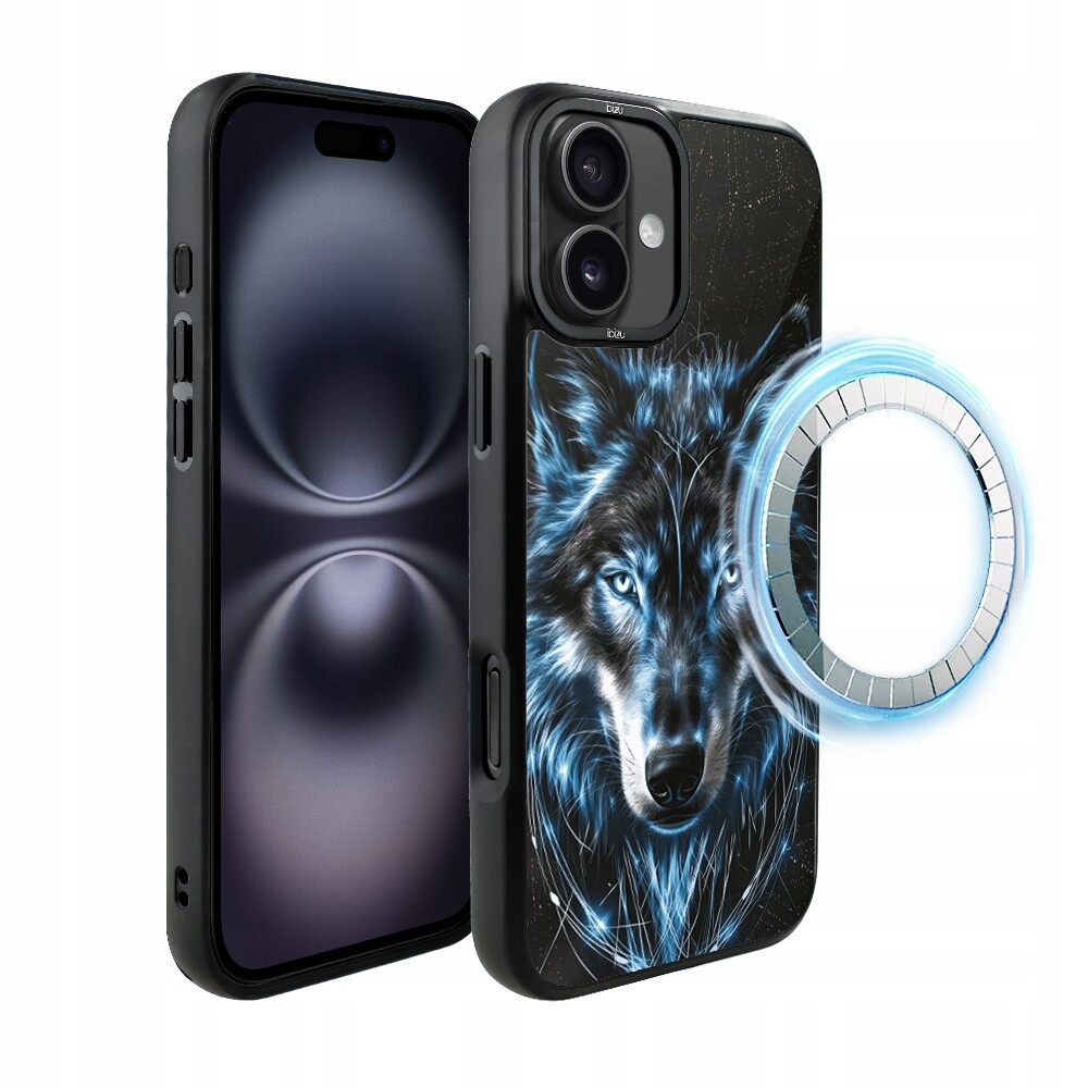 Pouzdro pro iPhone 16 Ibizu DropGuard Matt s MagSafe, Ledový vlk