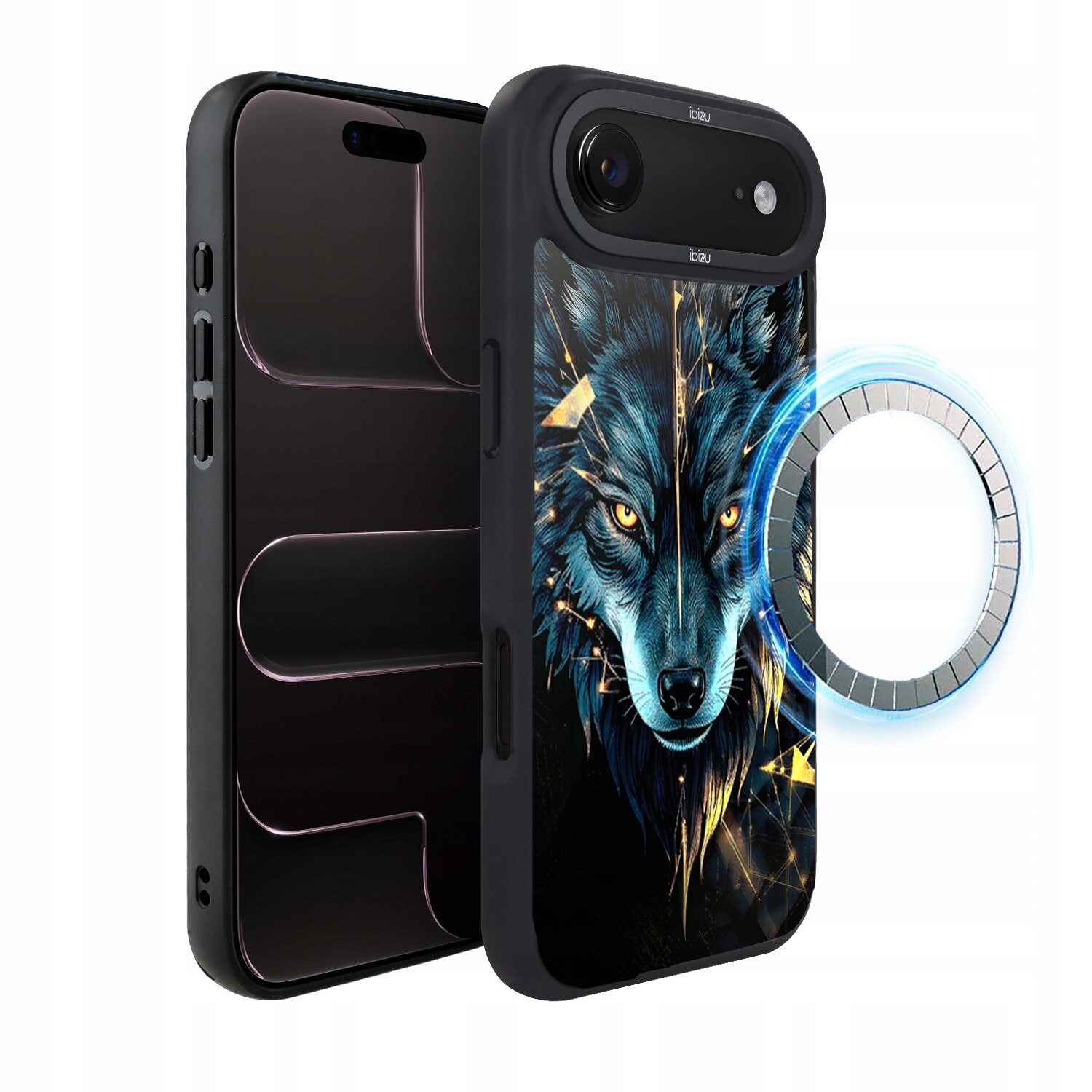 Matný Pouzdro pro iPhone Air Ibizu DropGuard s MagSafe, Wolf of Power