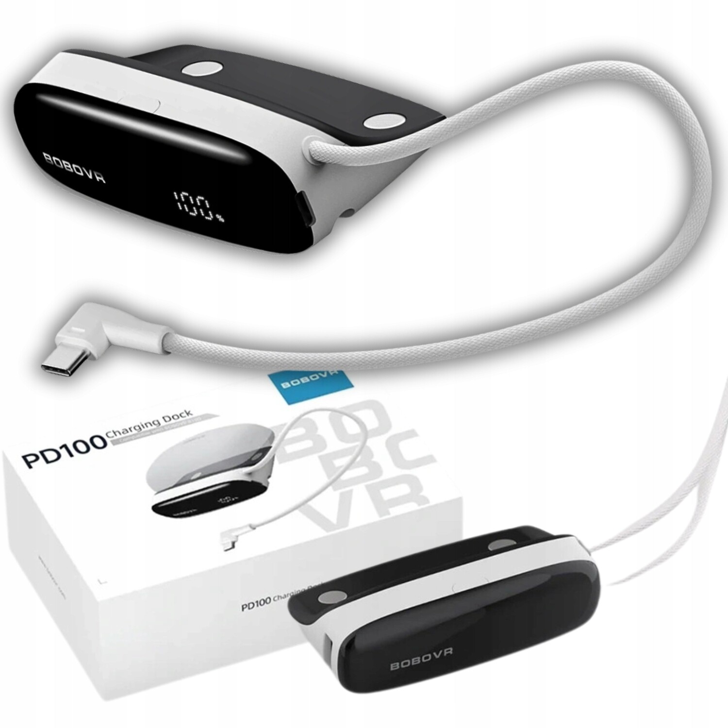 Dokovací Stanice Pro Nabíjení Baterií B100 BoboVR Powerbank Meta Quest