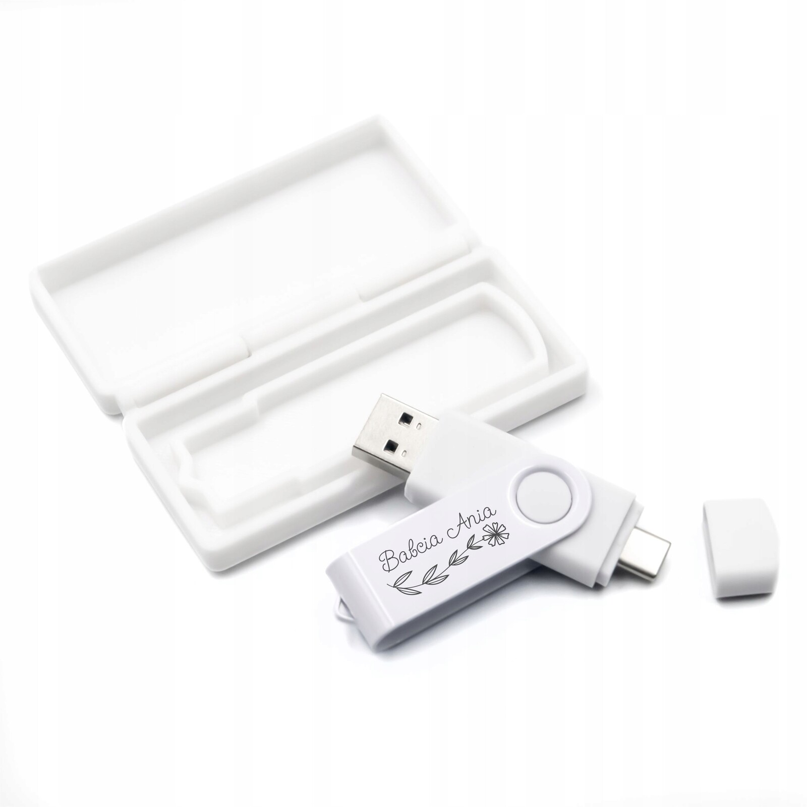 Pendrive Twister Krabička 256GB 3.0 Usb-c gravírování loga křest svaté přijímání svatba