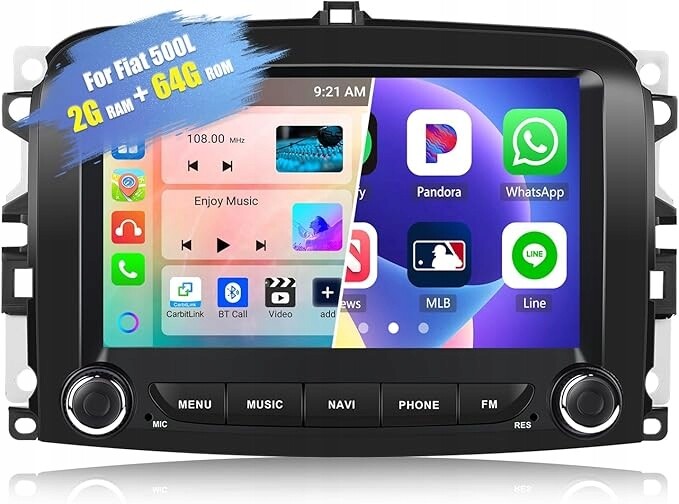 Radio Gps Navigace Fiat 500L 2014-2020 Android s Navigací M1030