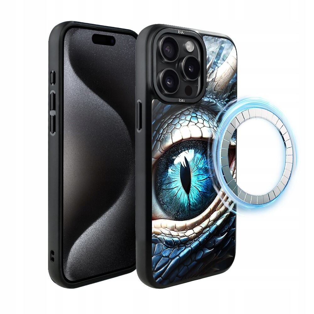 Matný Pouzdro Ibizu DropGuard s MagSafe a dračím okem pro iPhone 15 Pro Max