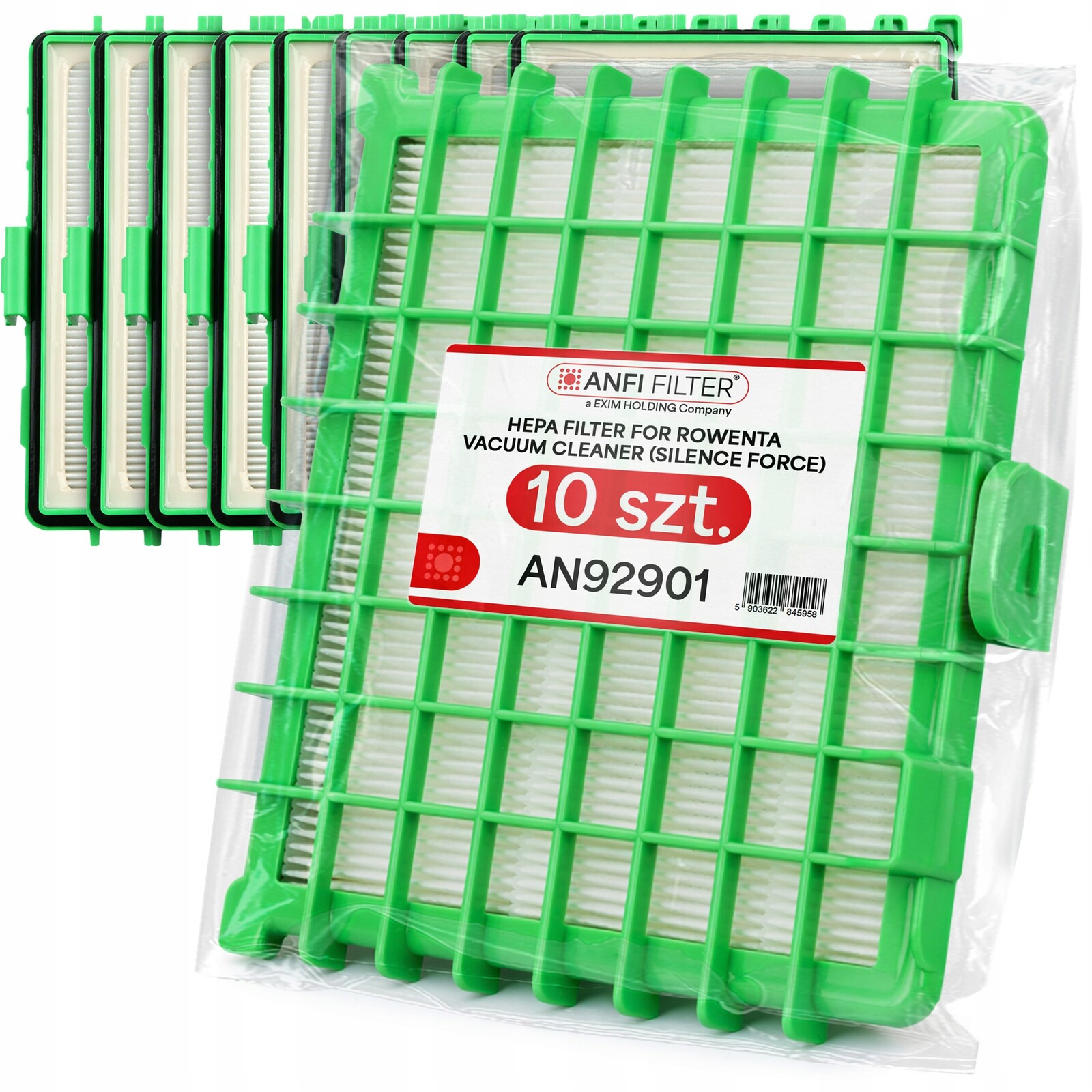 10 x Vzduchový Filtr pro vysavač Rowenta Silence Force X-Trem Power Em-p