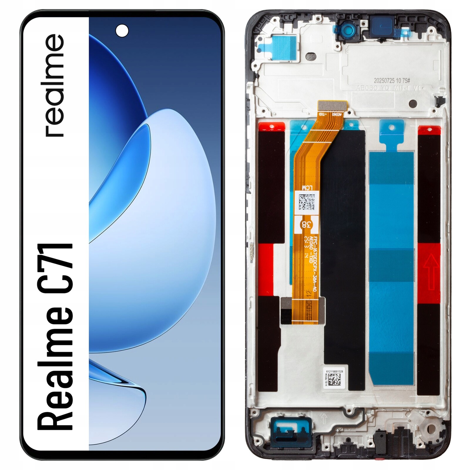 Displej pro Realme C71 Ips LCD displej RMX5303