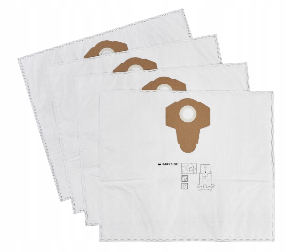 Sáček do vysavače Parkside 4 ks 30 L Parkside Filtrační sáčky Pft 30