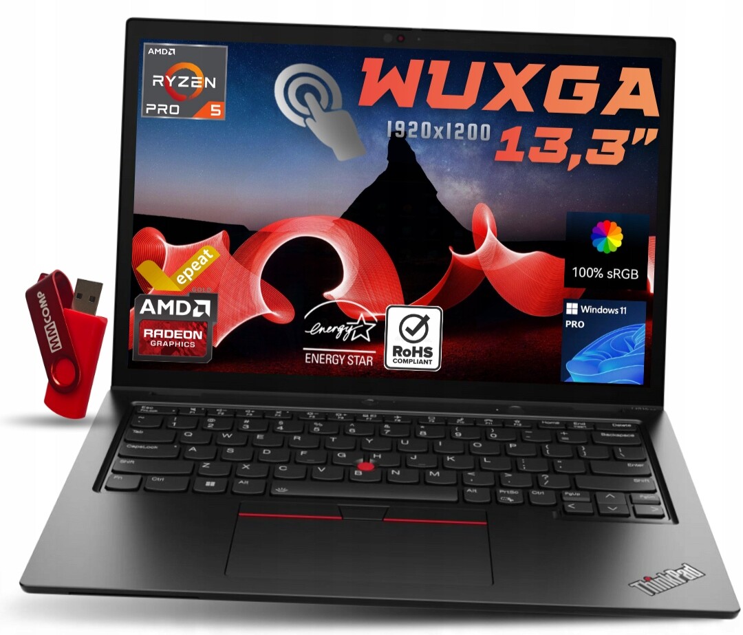 Lenovo ThinkPad L13 Yoga G3 2v1 (2-in-1) R5 Pro 16GB 1TB Ssd Wuxga Ips W11 100% sRGB