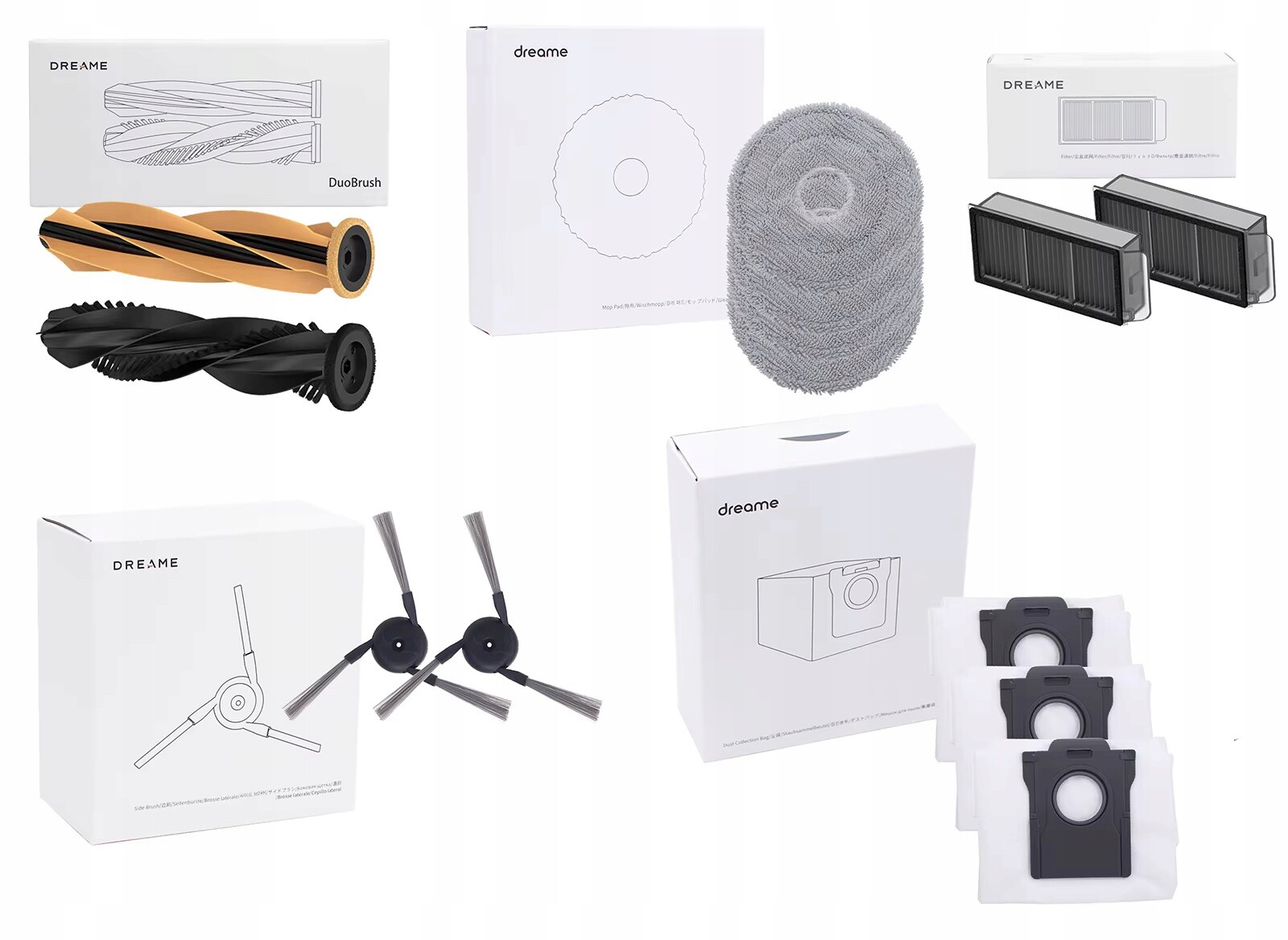 Originální sada příslušenství, filtry, sáčky pro Dreame X50 Ultra L50 Ultra L40s