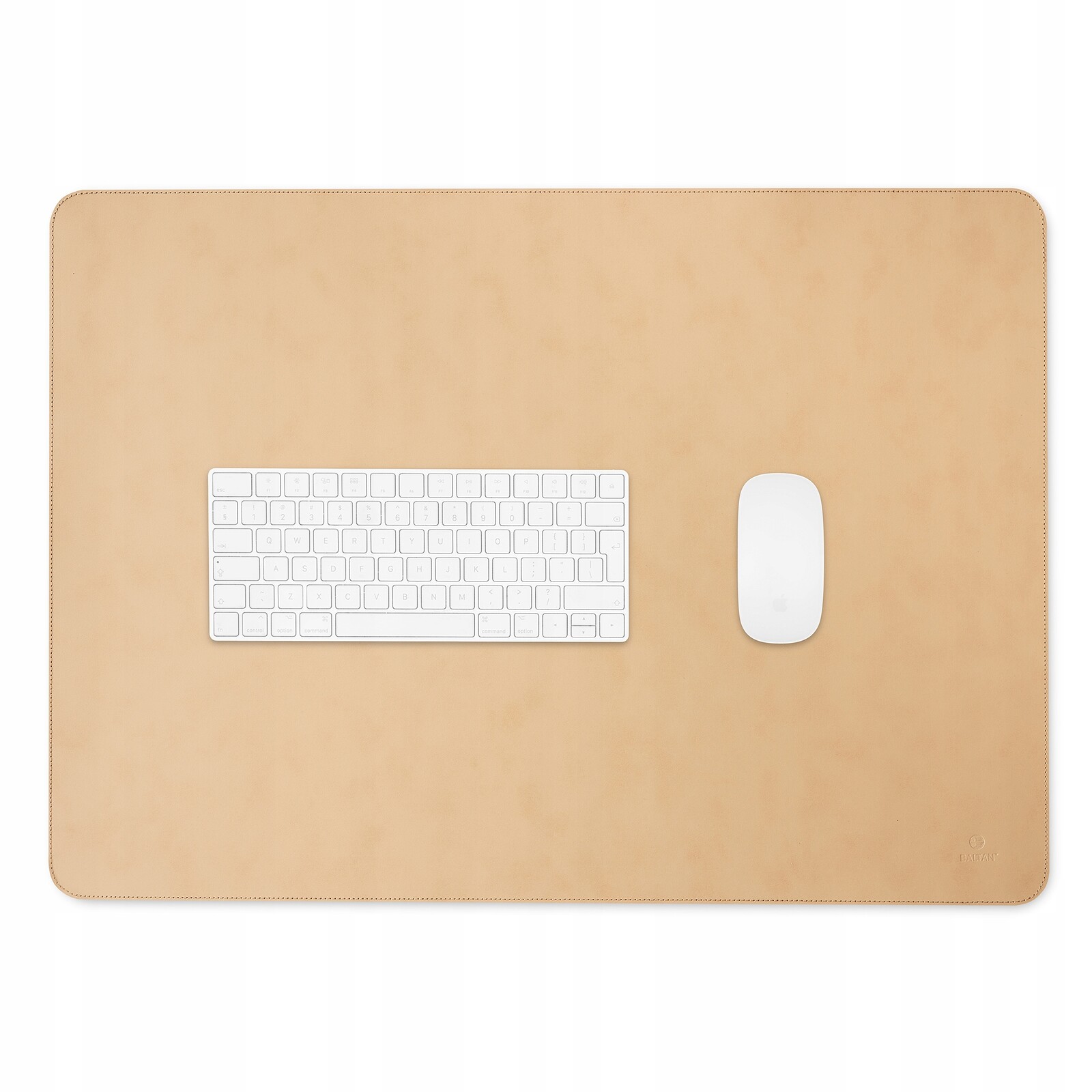 Elegantní Podložka Na Psací Stůl Pod Myš, kůže, velikost XL, 70x50 cm, Baltan, béžová barva