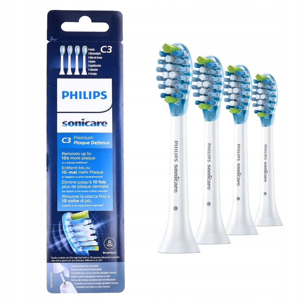 Nástavce pro zubní kartáček Philips Sonicare C3 Premium Plaque Control 4 kusy
