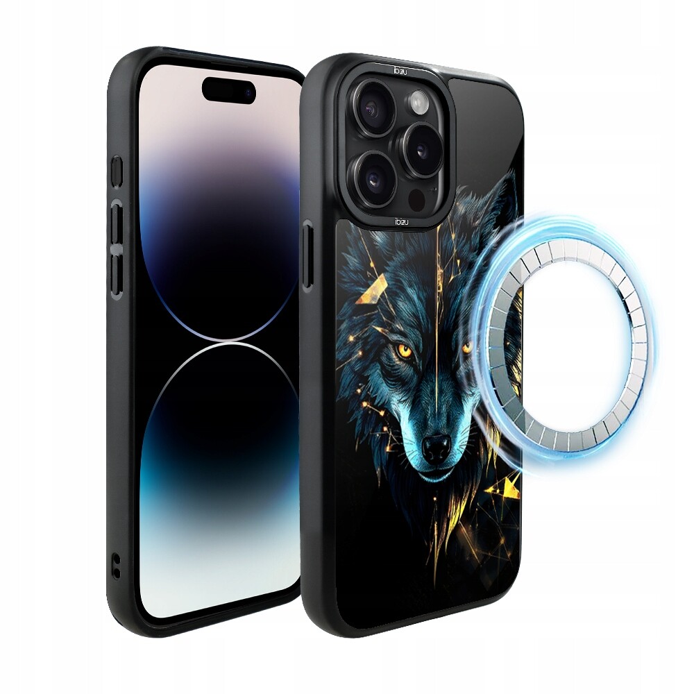 Pouzdro Ibizu DropGuard Matné s MagSafe pro iPhone 14 Pro Max, Wolf of Power