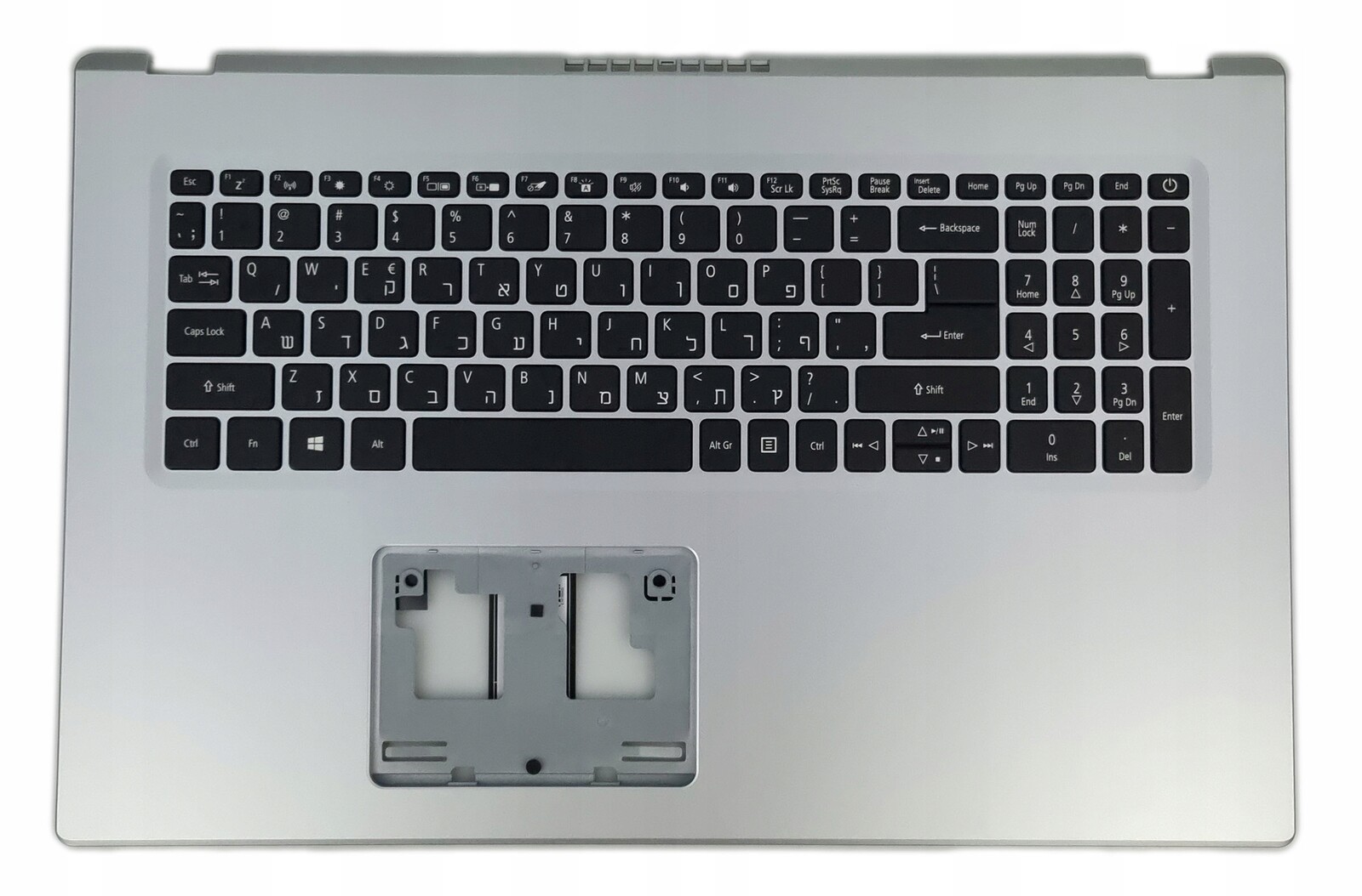 Nová Klávesnice Pro Notebook Acer Aspire A517-52 A517-52G, Hebrejská