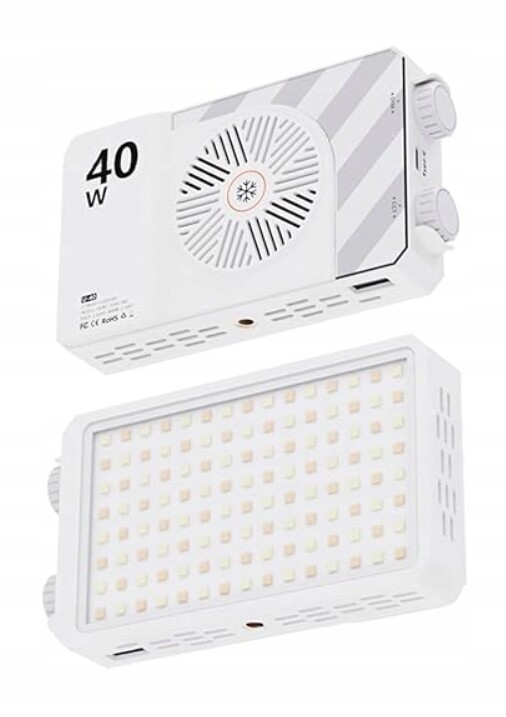 Led kapesní lampička CM-40 foto video 2500K 6500K 40W stativ závit