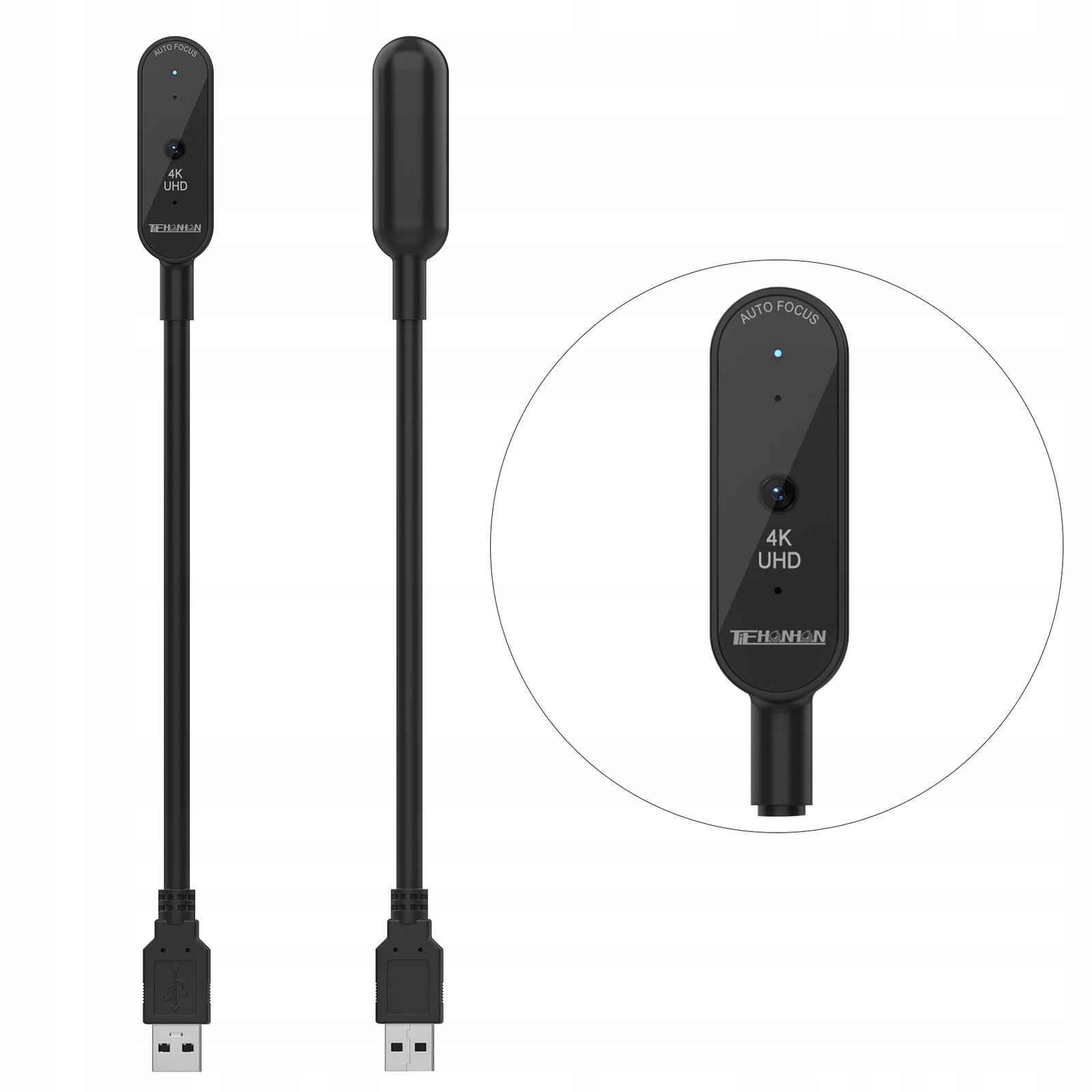 Webcam Tiehanhan K3 Web Kamera 4K 3840x2160 30FPS Usb Mikrofon