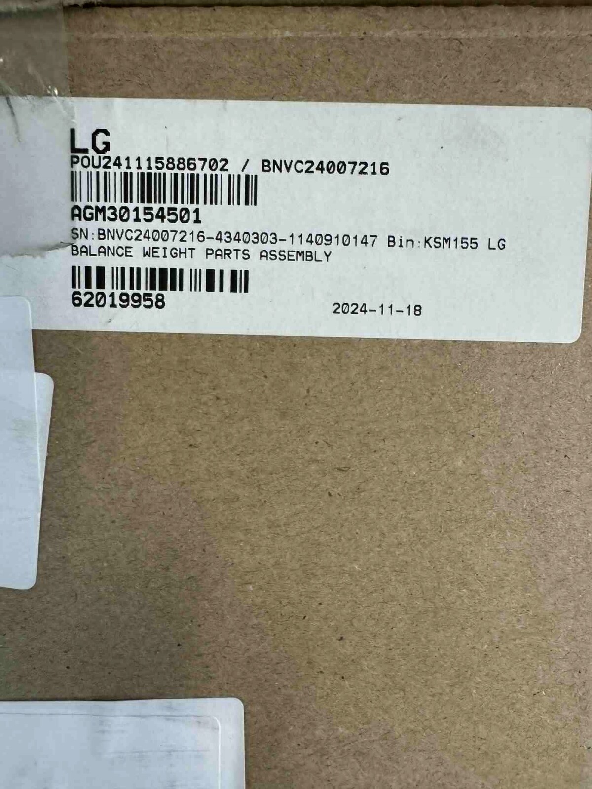 Lg AGM30154501 Přední kryt bubnu pro pračku Lg