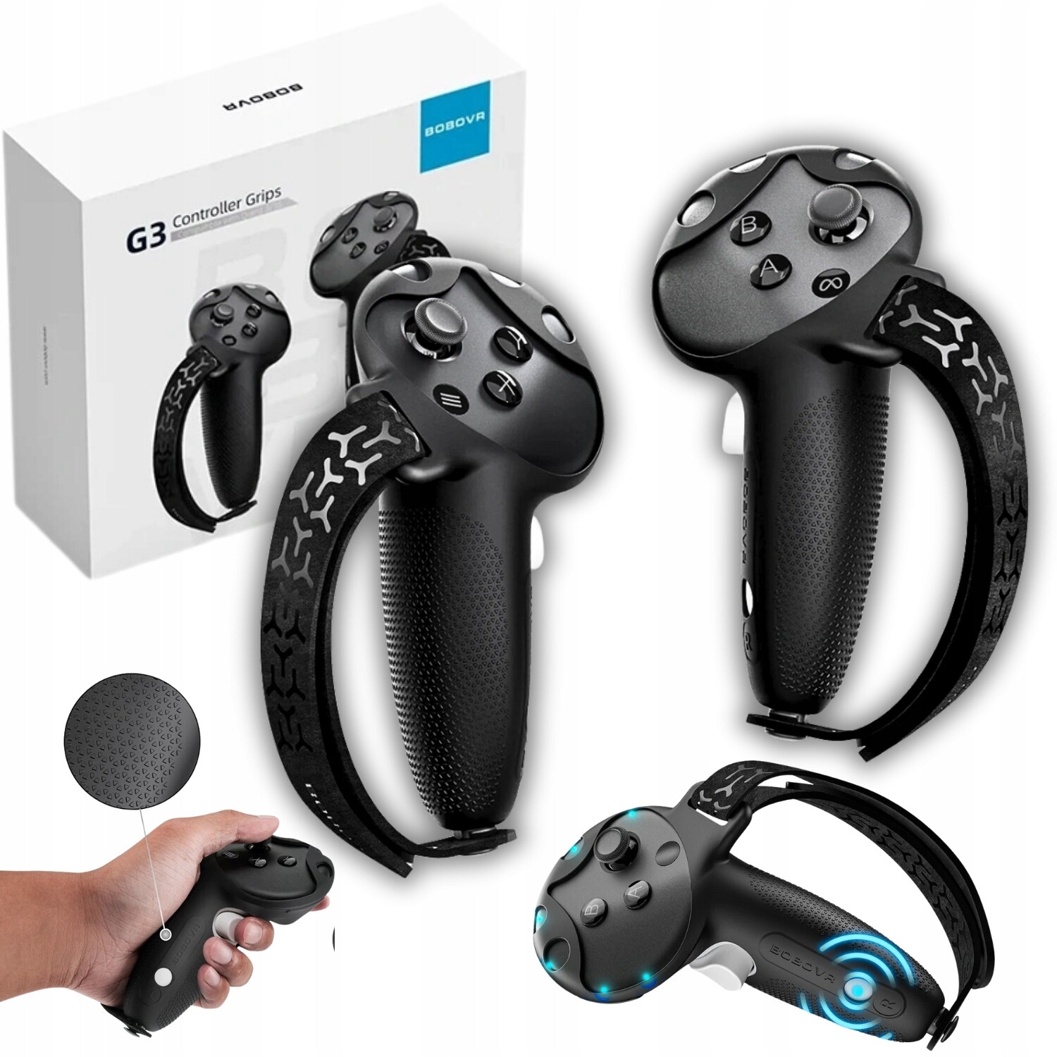 Držáky Na Ovladače BoboVR G3 Meta Quest 3 a 3S Nástavec Pouzdro Grip