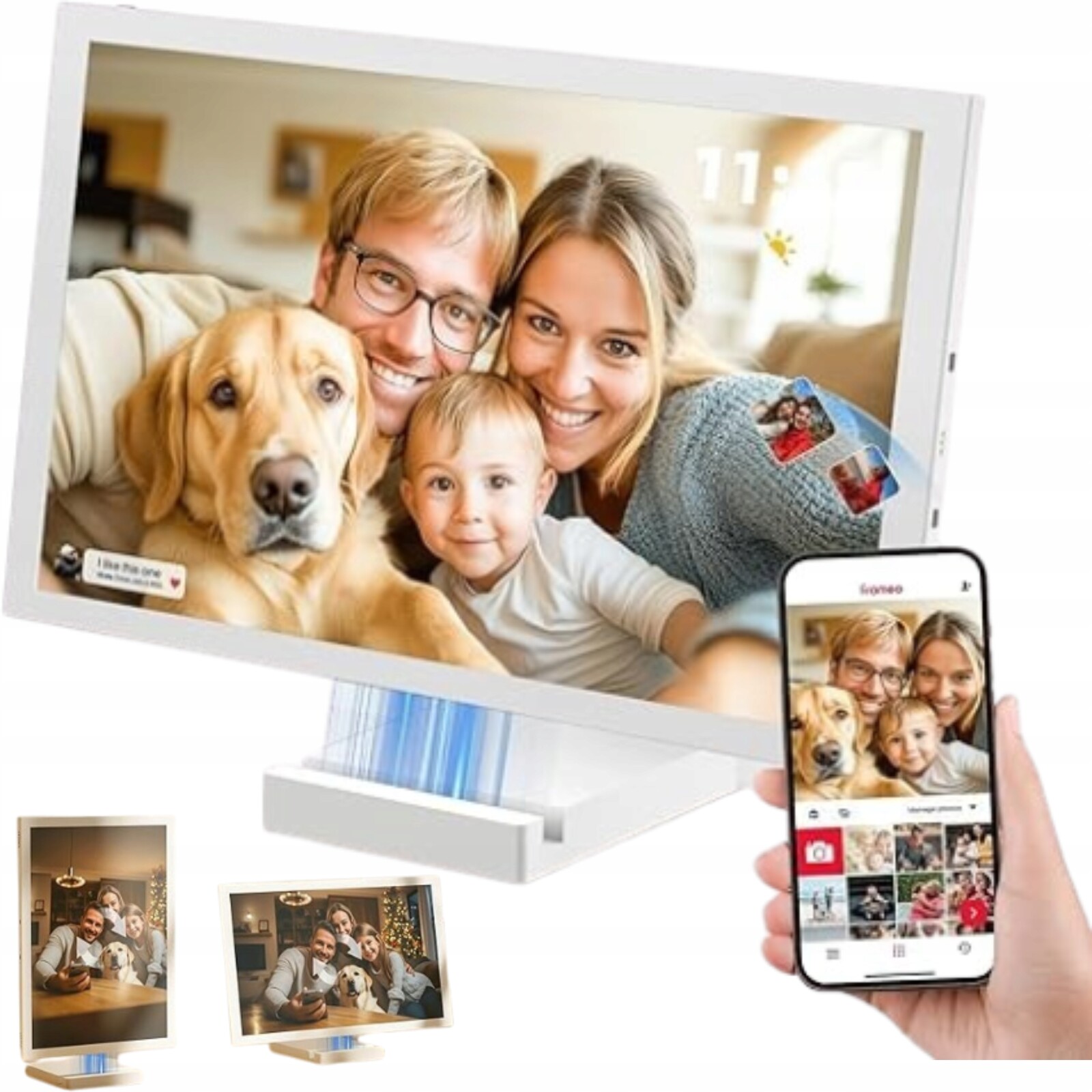 Digitální Rámeček na fotografie Dotykový displej Hd 10,1