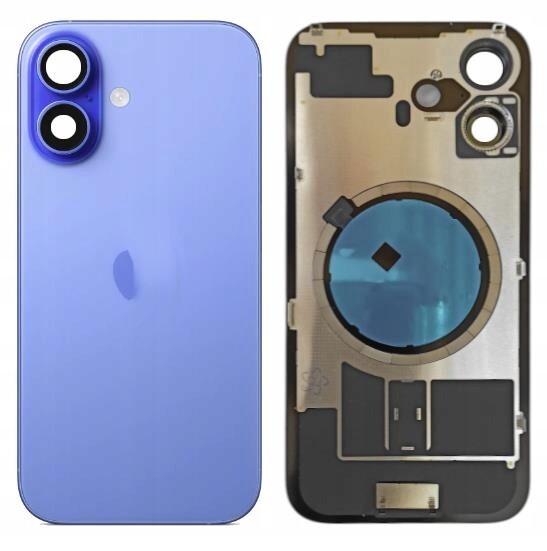 Jednopólová klapka Zadní Kryt pro iPhone 16 Ultramarine s rámečkem a magnety