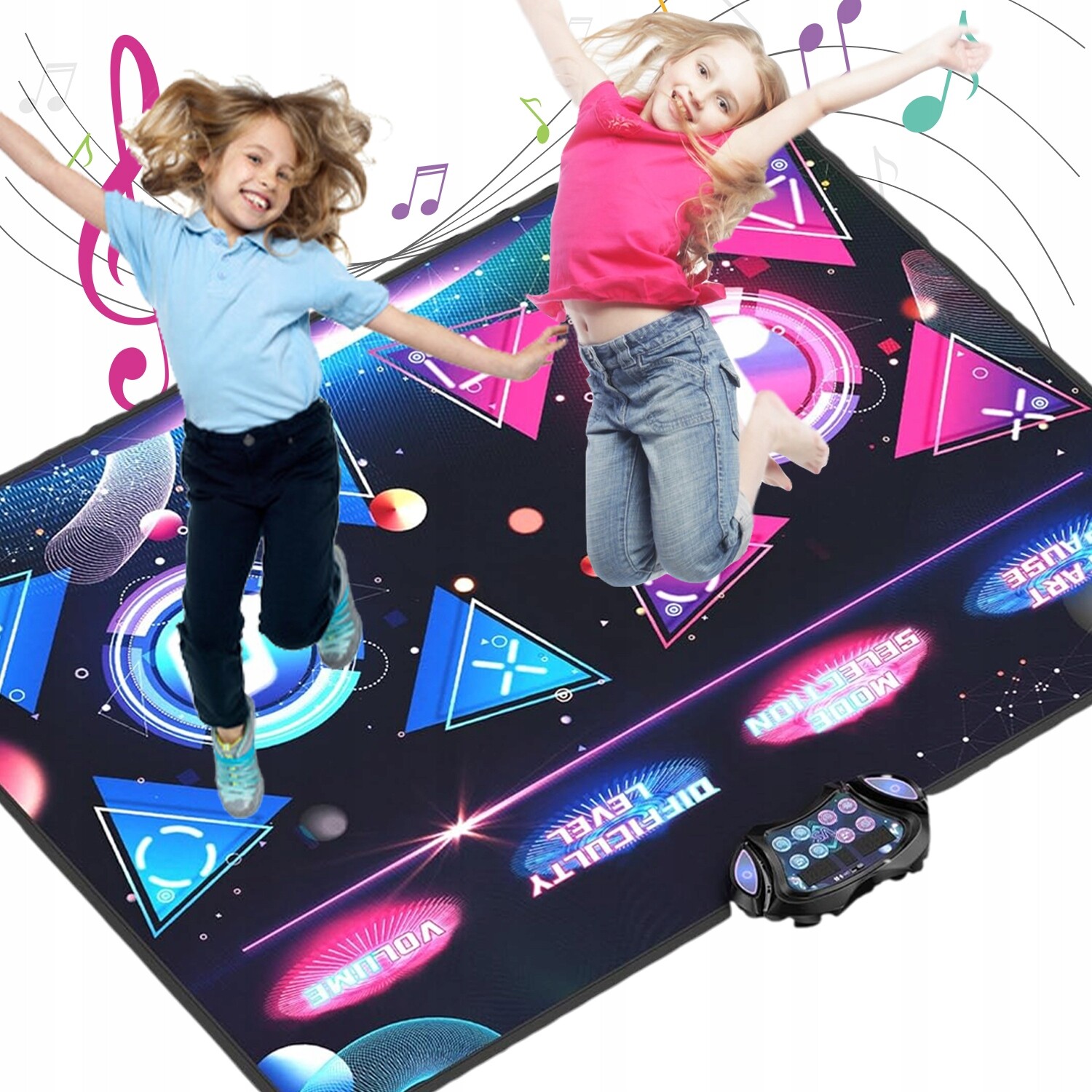 Velká Dvojitá Podložka Pro Hudební Tanec, Interaktivní Led Taneční Podložka