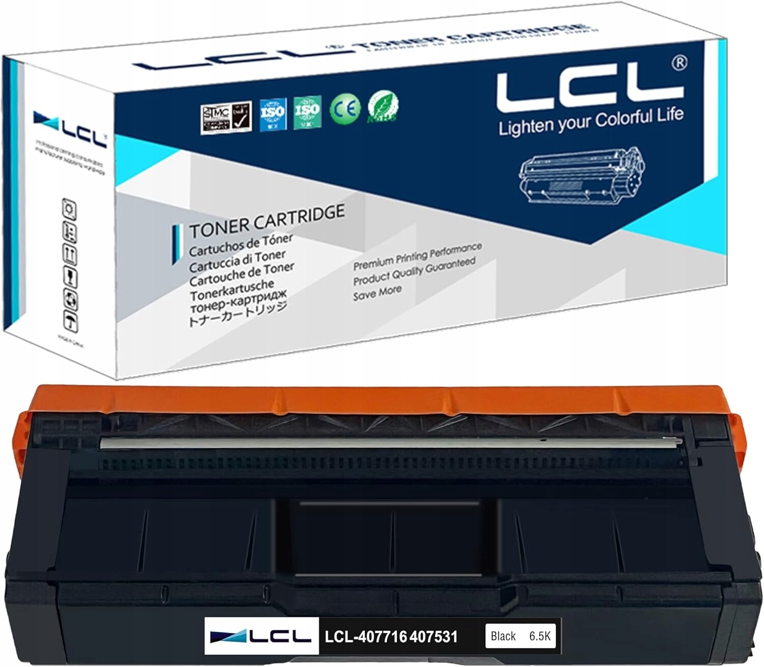 Toner LCL 407716 Black pro Ricoh Sp C252 C262 6500 stran