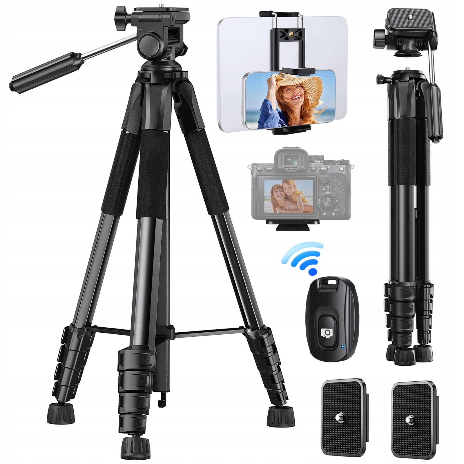 K&f Concept High 180 Foto Stativ Pro Smartphone A Fotoaparát KF09.126 Smart