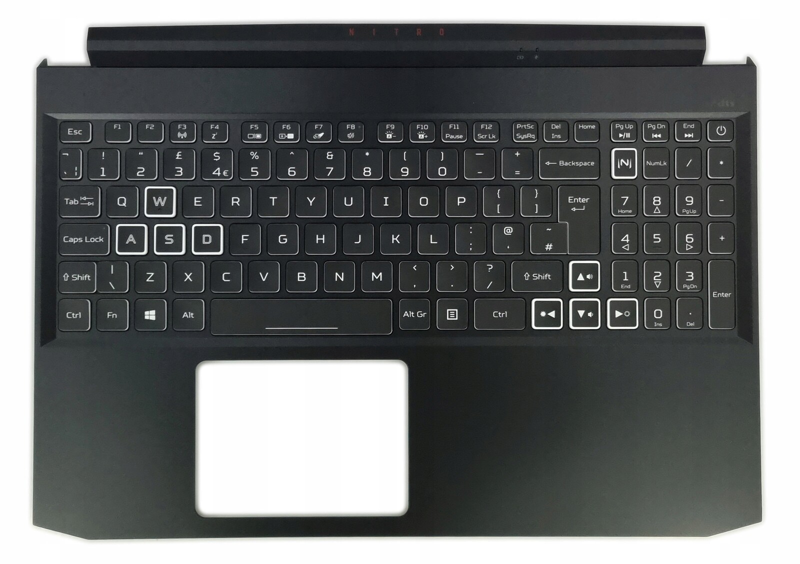 Nové Pouzdro Klávesnice Acer Nitro 5 AN515-55 RTX3060 Rgb Anglická Uk