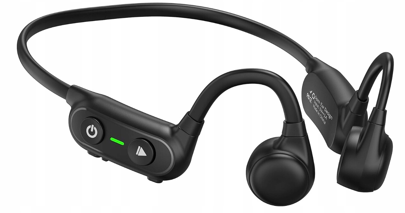 Sluchátka OpenEar Bluetooth kostní sportovní s mikrofonem, černá