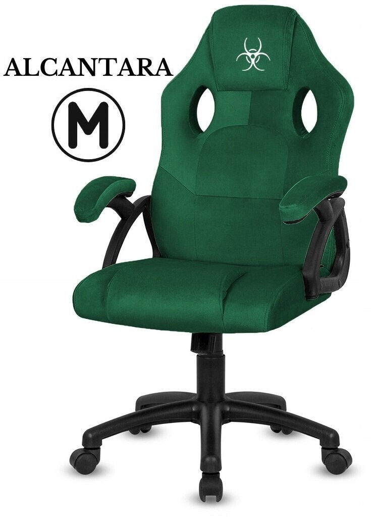 Otočné křeslo k psacímu stolu Carrera M Alcantara Dark Green