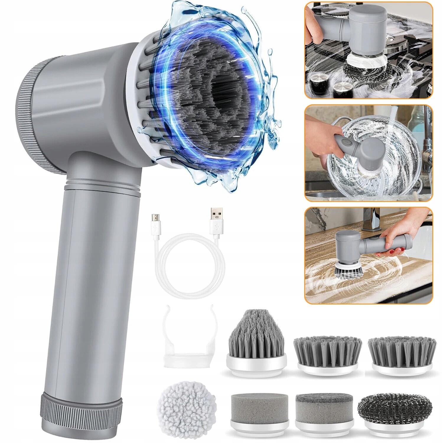 Elektrická Rotační Myčka, Bezdrátová, Ruční, Na Stěnu, Okna, Dlaždice
