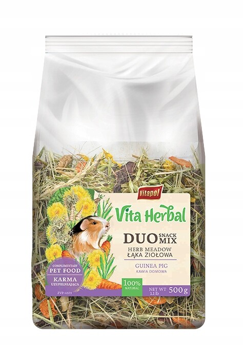 Pamlsek Vitapol Duo Snack bylinková louka pro morče 0,5 kg