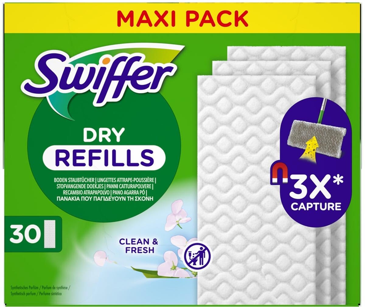 Swiffer Utěrky na zachytávání prachu 180 kusů suchých utěrek