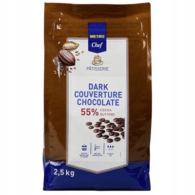 Metro Chef Hořká čokoláda v hrášcích 2,5 kg