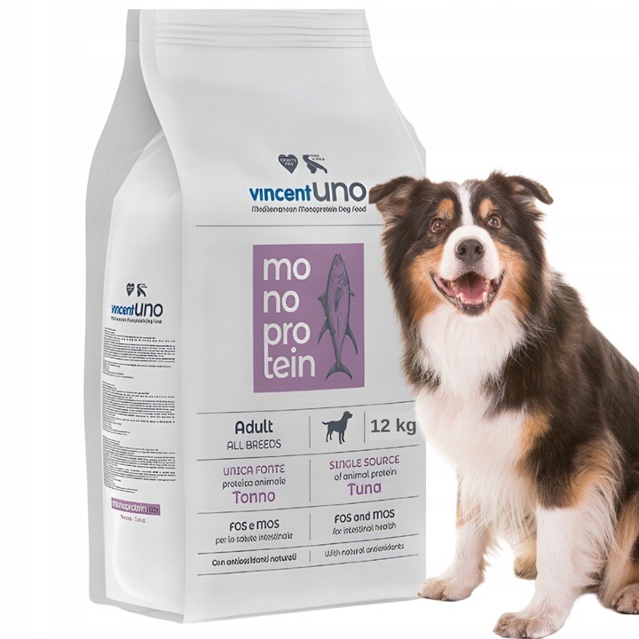 Krmivo pro psy Vincent Uno monoproteinové tuňák 12 kg