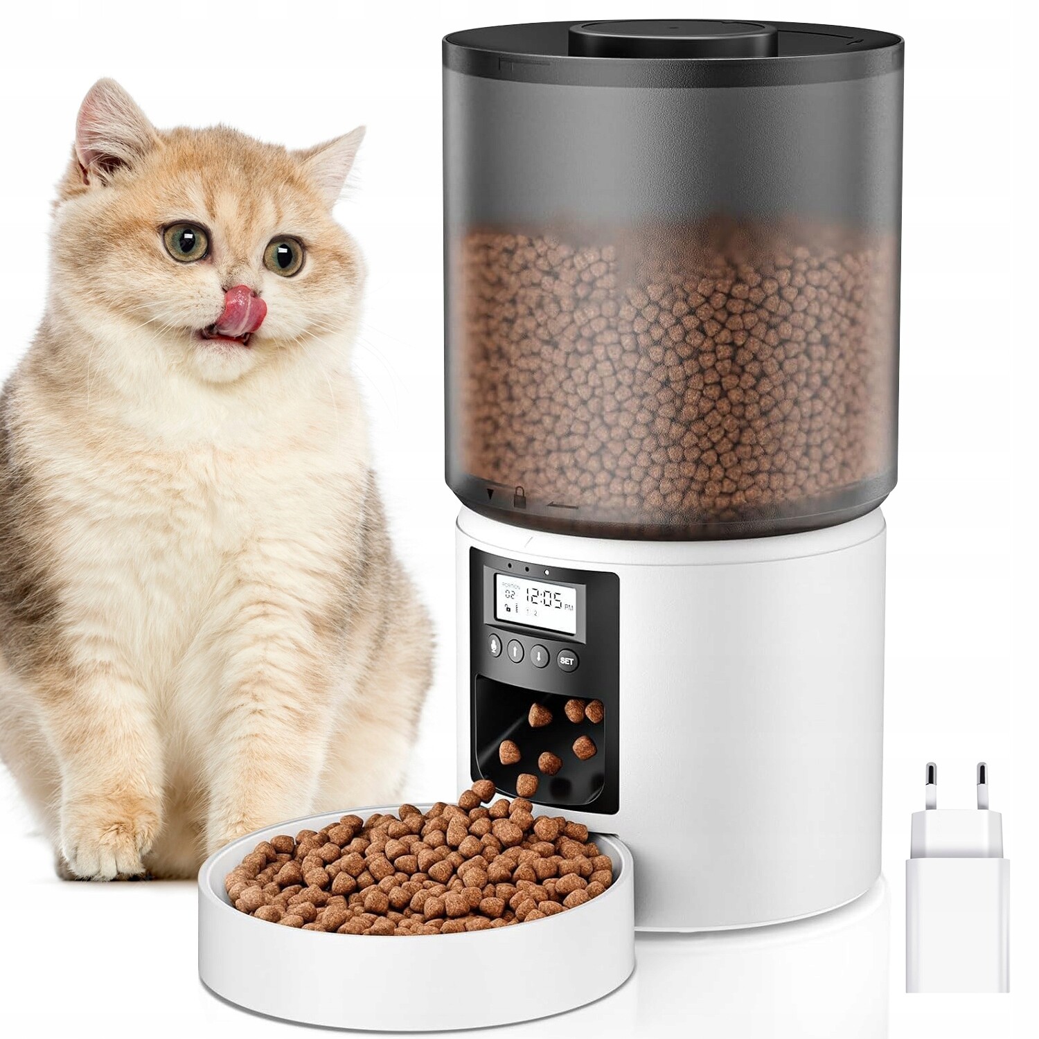 Automatický Podavač O Objemu 4 L Dávkovač Krmiva Pro 6 Jídel Denně