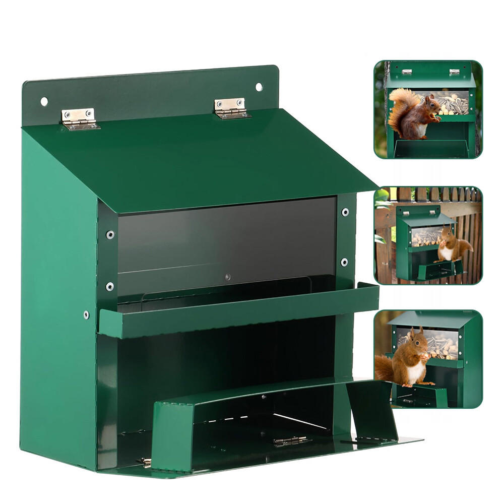 Krmítko Zahradní Veverka 20,5 x 15,8 x 23 CM Velká Kapacita