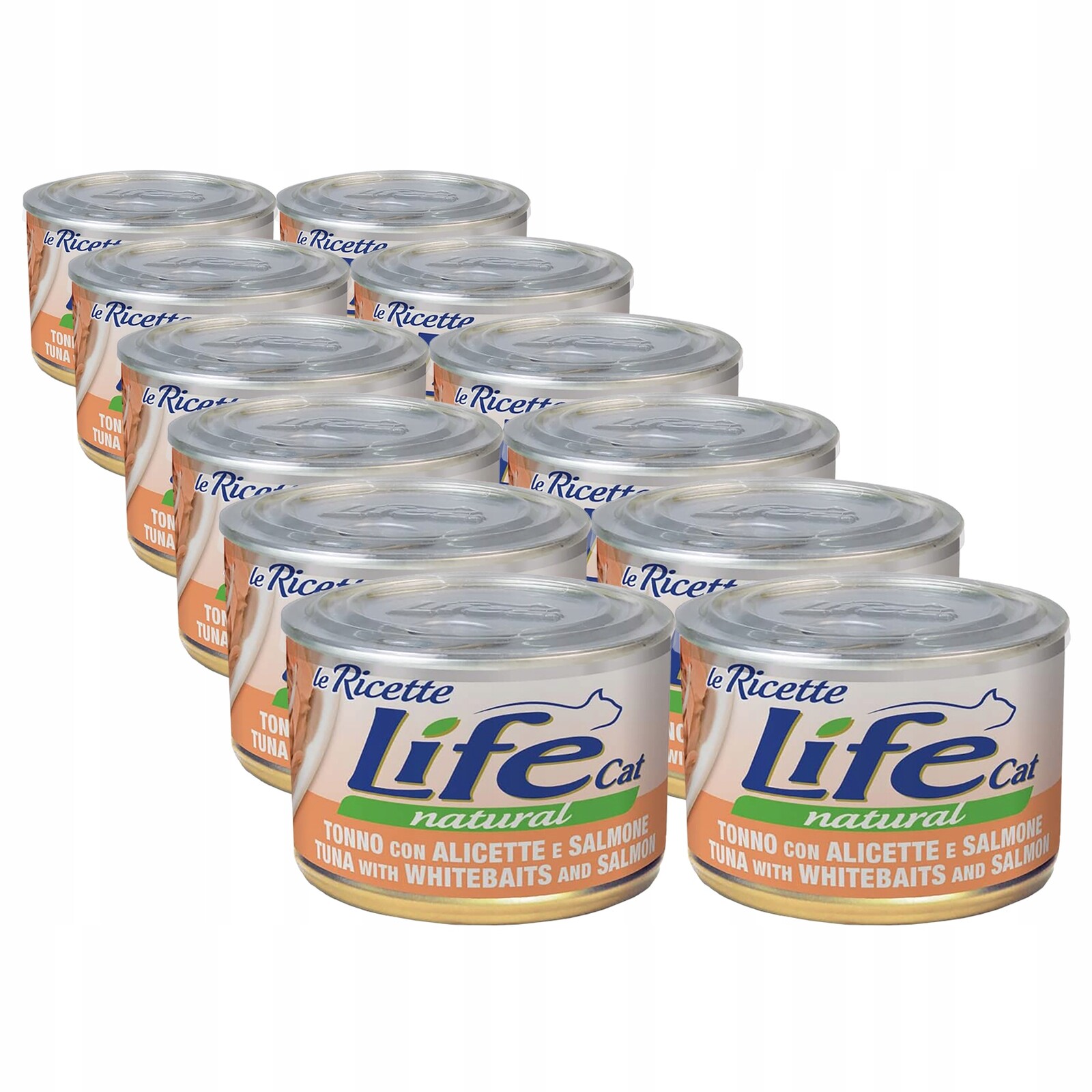 Life Cat Le Ricette pro kočky konzerva 12x150 g tuňák sardela losos