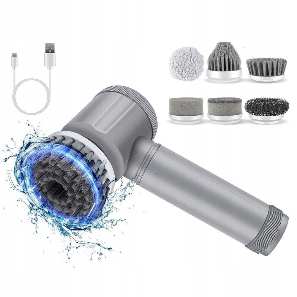 Elektrický Bezdrátový Rotační Kartáč Sada Pro Domácí Čištění