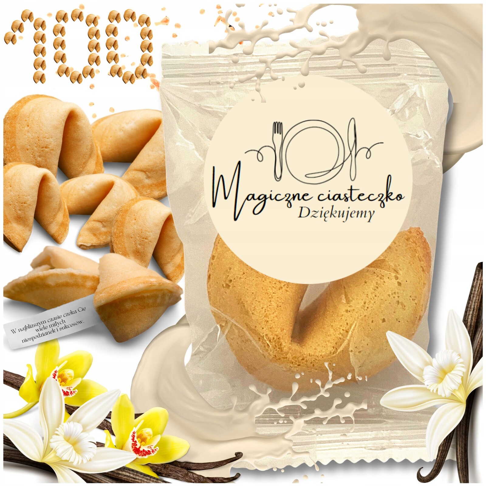 Sušenky s věštbou a poděkováním pro hosty klientů Restaurace Bistro 100