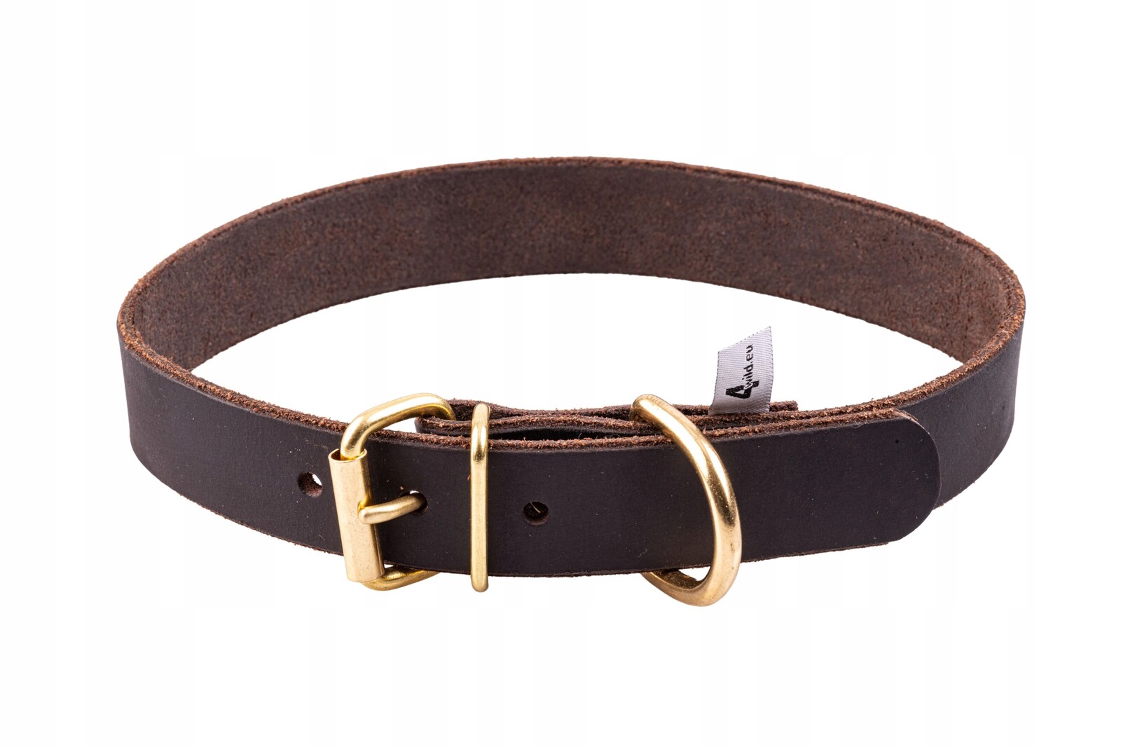 Kožený obojek 36-40 cm 25 mm, ručně vyrobený z Polska