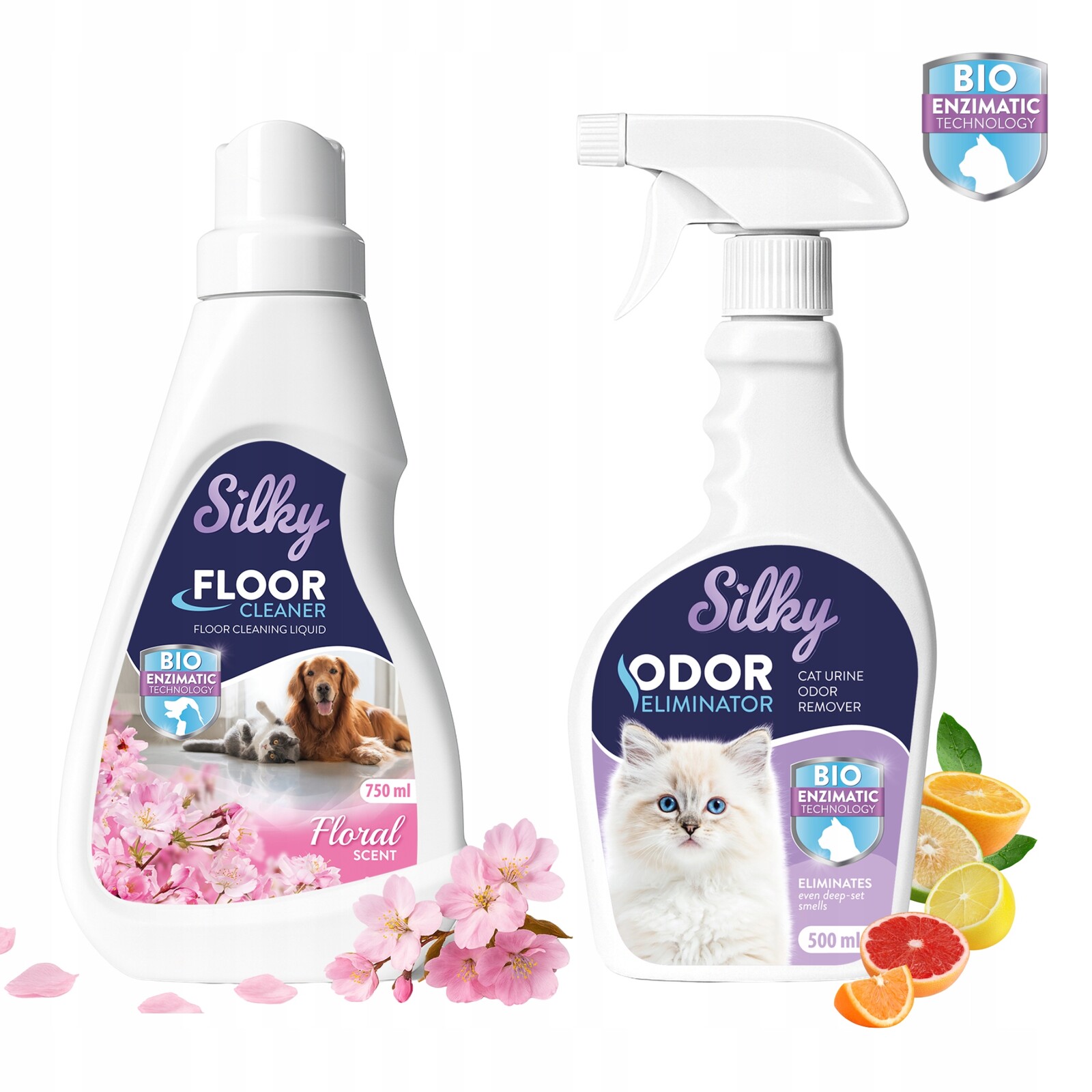 Set neutralizátor zápachu moči s mycím prostředkem Nic Necítíte Po Kočce