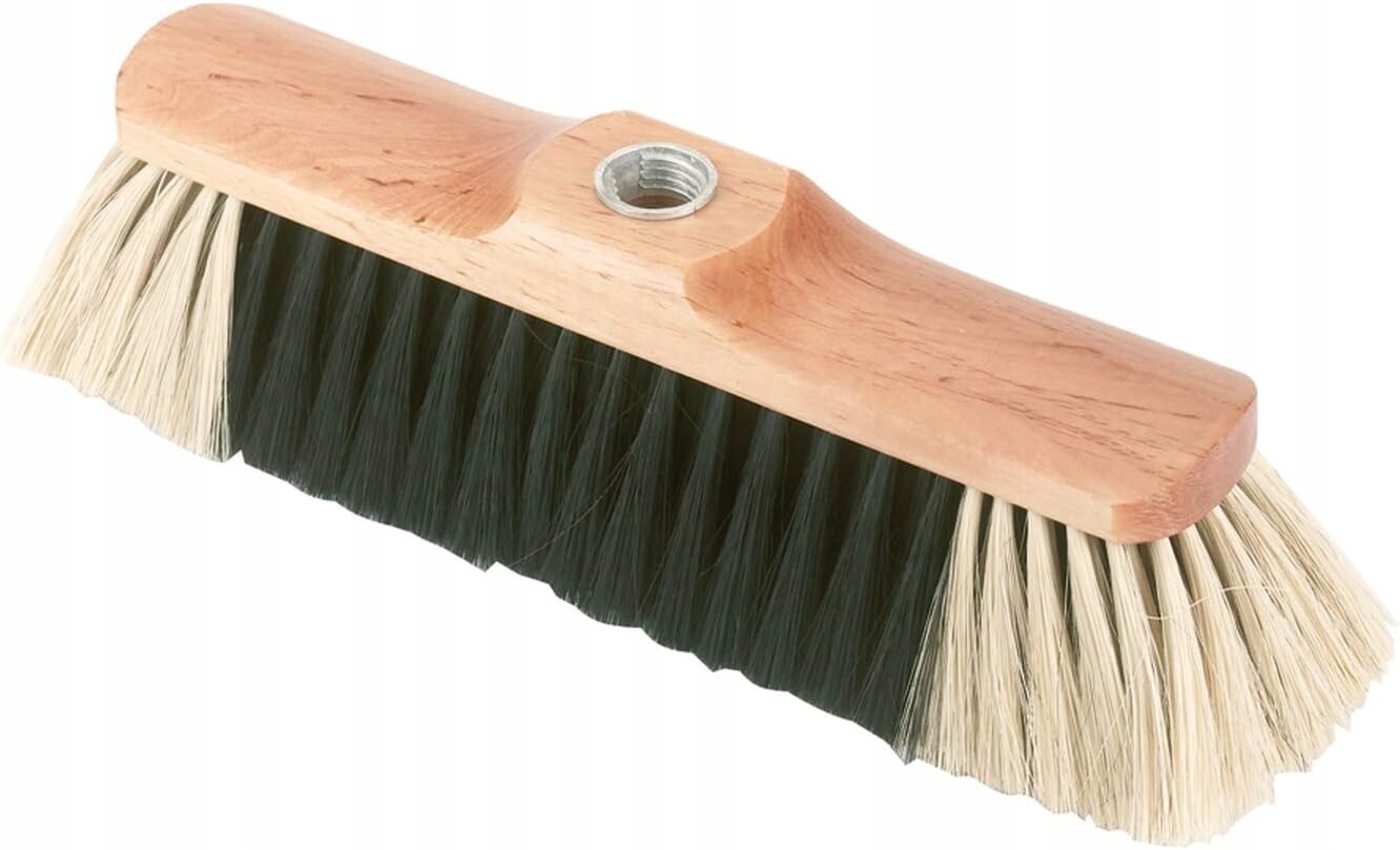 Koště Kerbl s koňskými žíněmi 28 cm dřevěné se závitem na podlahy