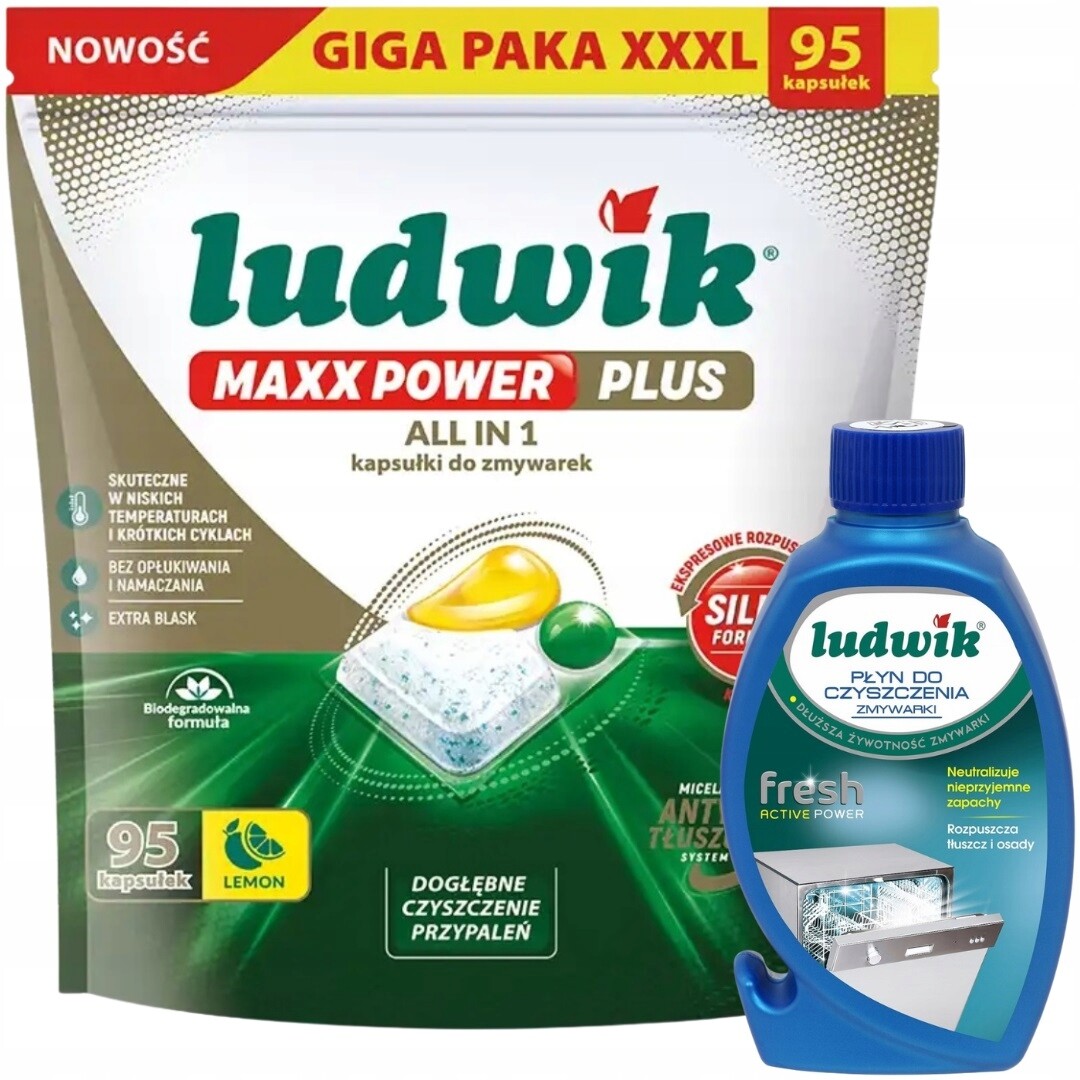 Ludwik Tablety Do Myčky Maxx Power Plus All In One 95 Ks Tekutý Set