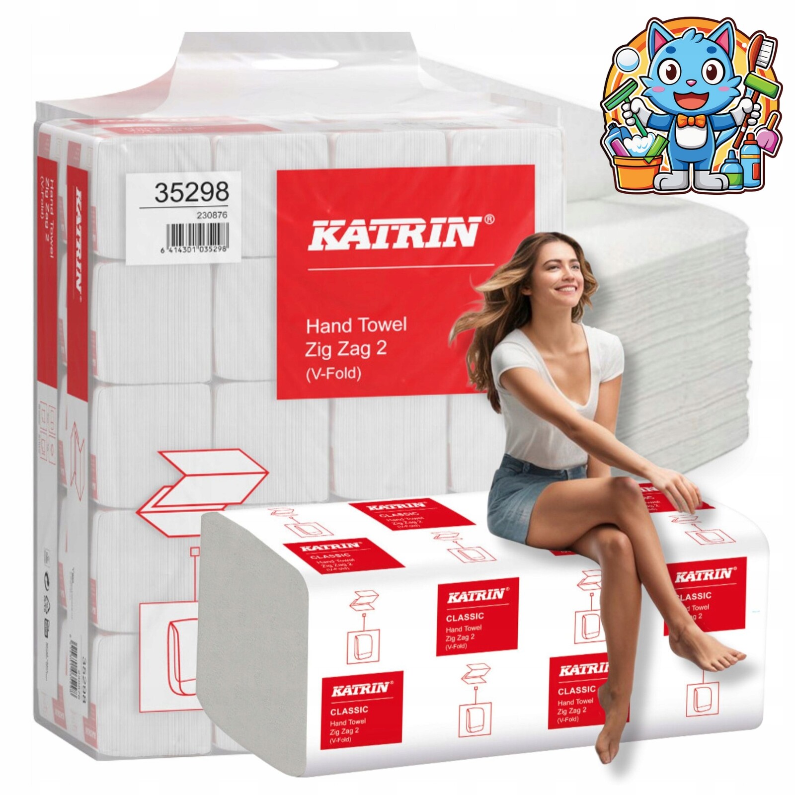 Papírový ručník Zz 2 vrstvy Bílý Handypack Ekonomický 4000 ks