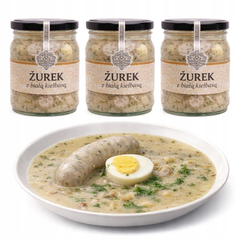 Žurek s bílou klobásou 400 ml, kvalita, restaurace, polévka ve sklenici, bohatá na přírodu