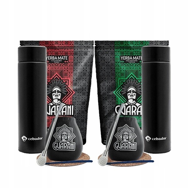 Sada Yerba Mate Guarani Led termoska, tykva a bombilla 2x500 g 1 kg