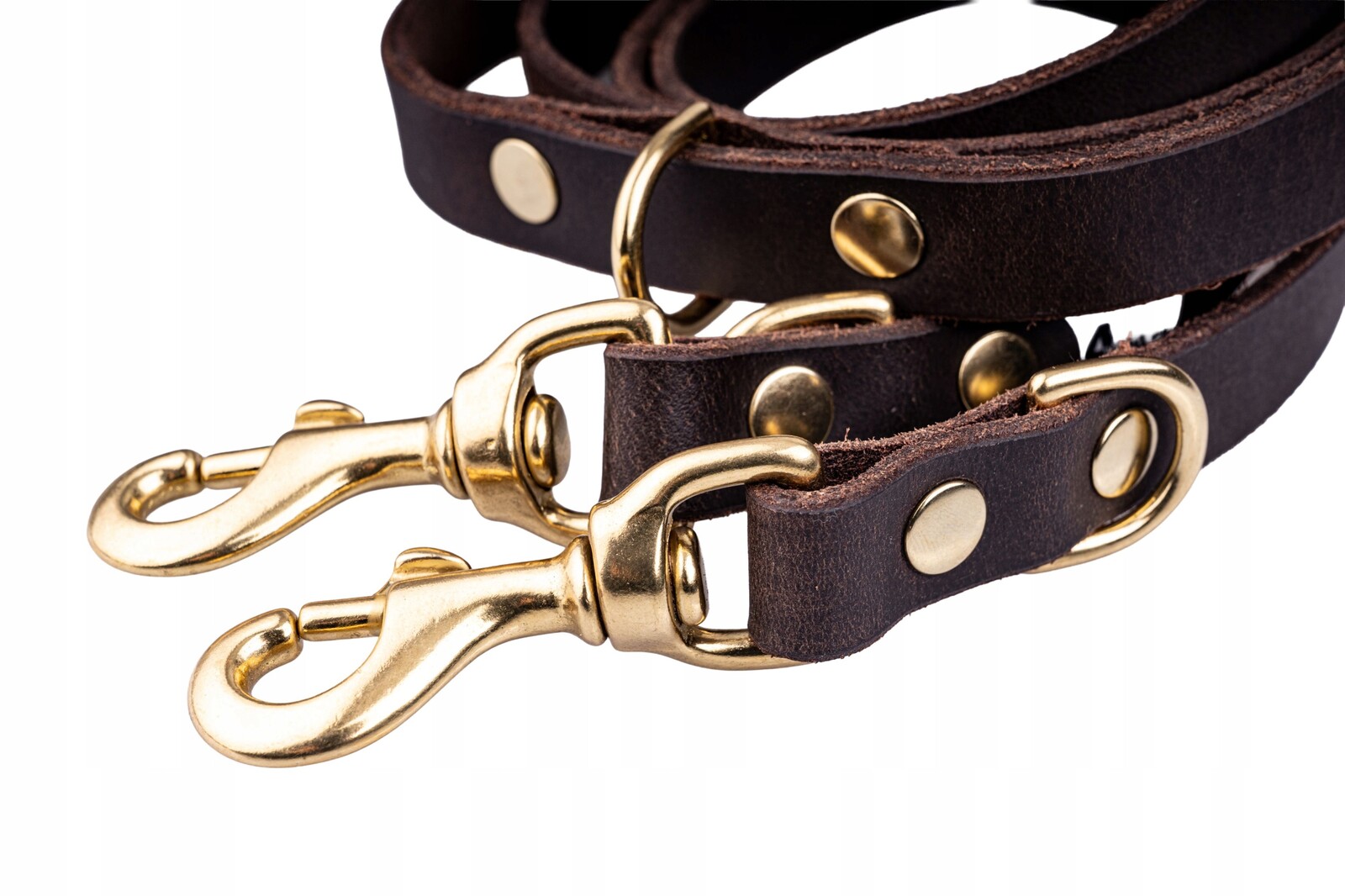 Vodítko kožená, přepínací, 255 cm, polská ruční výroba