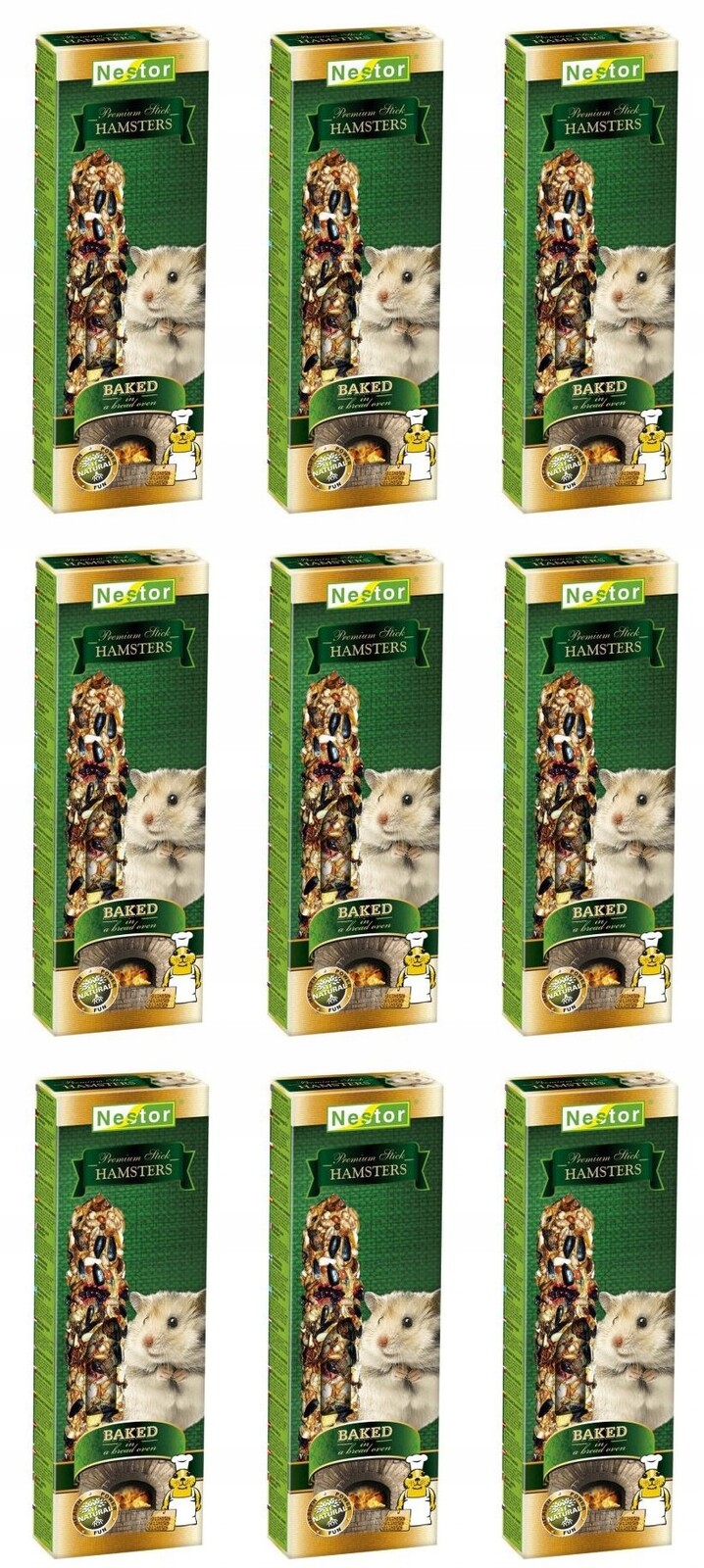 Pochoutky pažba Nestor 9x0,11 kg křeček