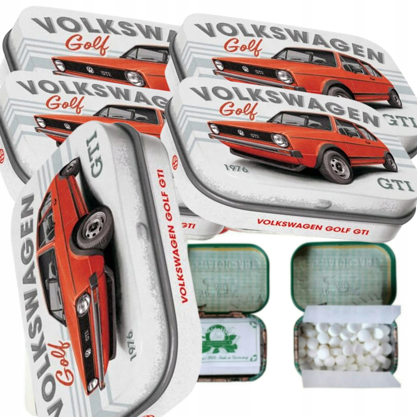 Mátové Bonbóny 4 Balíčky Volkswagen Golf Gti 1976 Box 15g Nostalgic Art